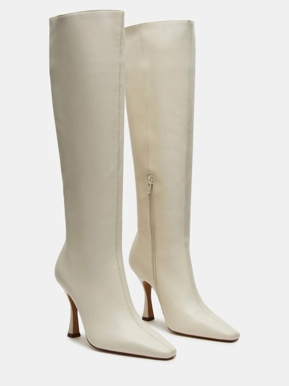 Steve Madden Faye Boots in Bone Leather